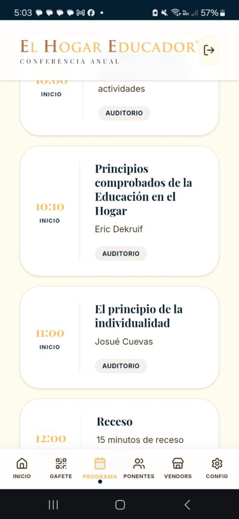 Programa Conferencia Anual 2026